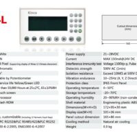 จอทัชสกรีน Kinco โมเดล MD224L MD200 Series HMI