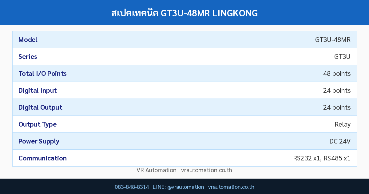 สเปค GT3U-48MR LINGKONG