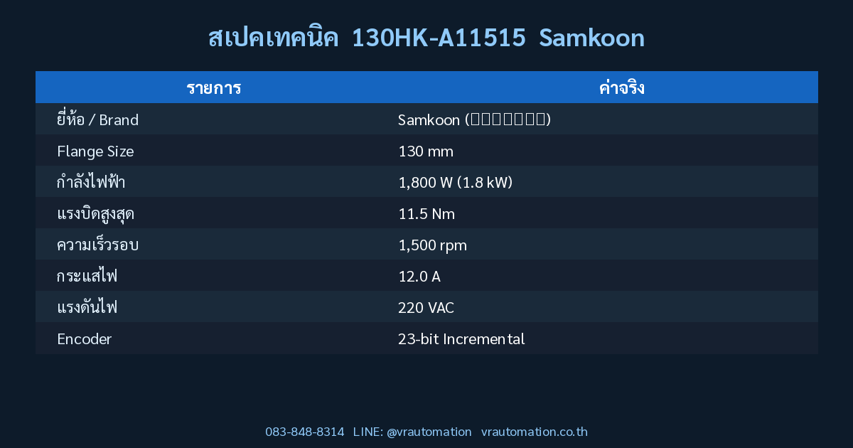 สเปค 130HK-A11515