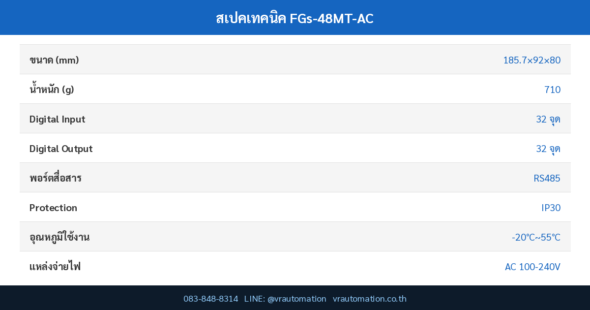 สเปค FGs-48MT-AC