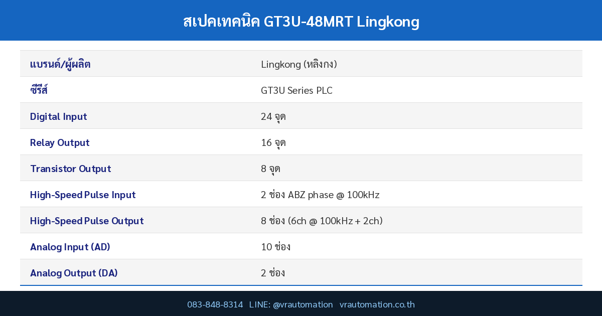สเปค GT3U-48MRT Lingkong