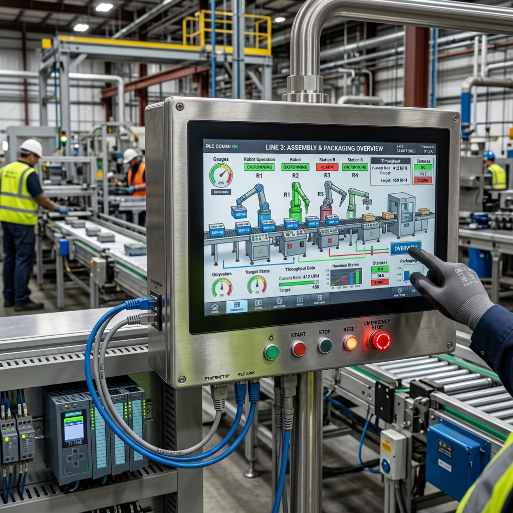 HMI Touchscreen and PLC Integration