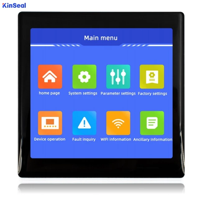 จอ HMI KinSeal 4 นิ้ว จอสี่เหลี่ยม Capacitive Touch รุ่น AMT040W124