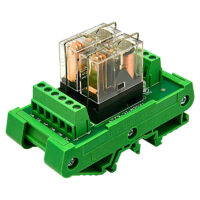 SANWO TKG2R-1E-K224 รีเลย์โมดูล Relay Control Module 2 ช่อง 12V/24V DC สำหรับ PLC