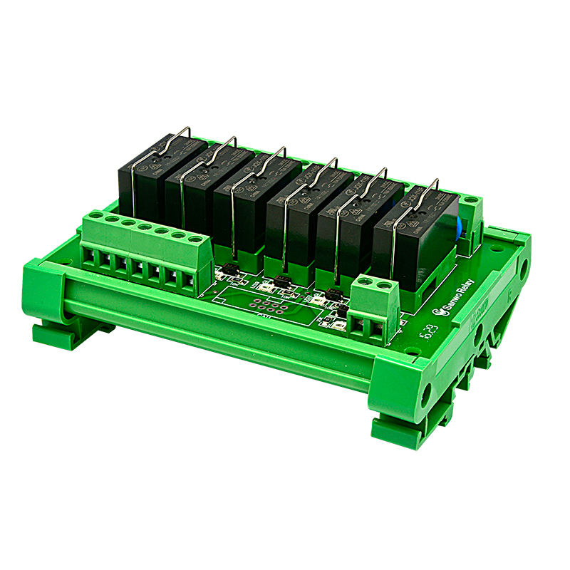 SANWO TKG2R-1E-K624 รีเลย์โมดูล Relay Control Module 6 ช่อง 12V/24V DC สำหรับ PLC