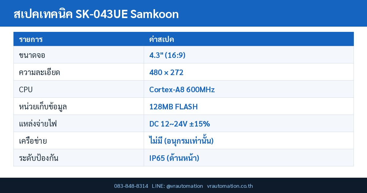 SK-043UE Samkoon HMI