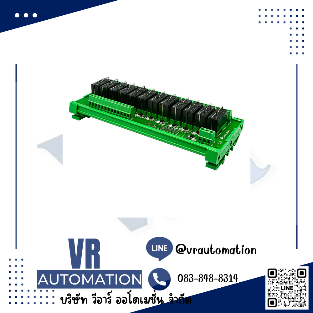 SANWO TKG2R-1E-K1224 รีเลย์โมดูล 12 ช่อง สำหรับ PLC จำหน่ายโดย VR Automation