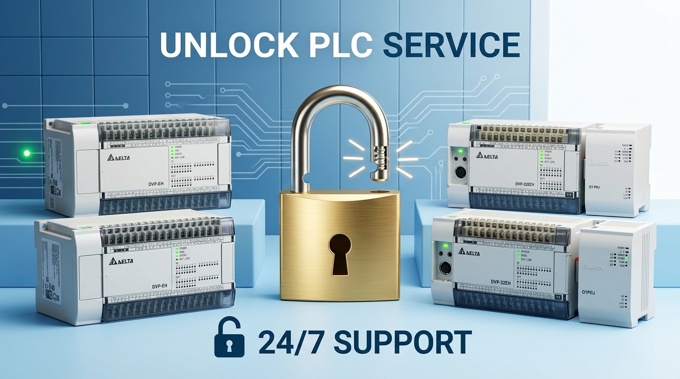บริการปลดล็อค PLC ทุกยี่ห้อ - VR Automation