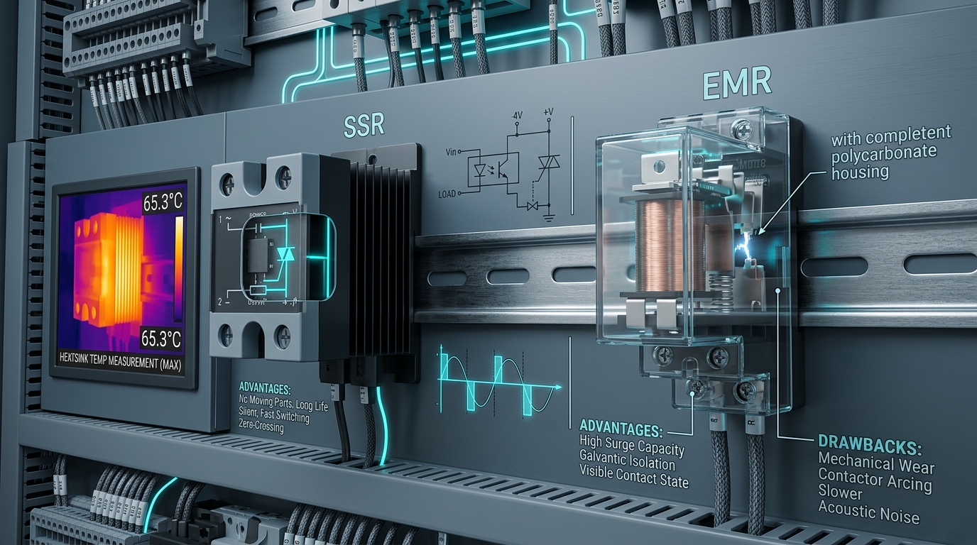 Solid State Relay SSR vs Electromechanical Relay EMR - VR Automation