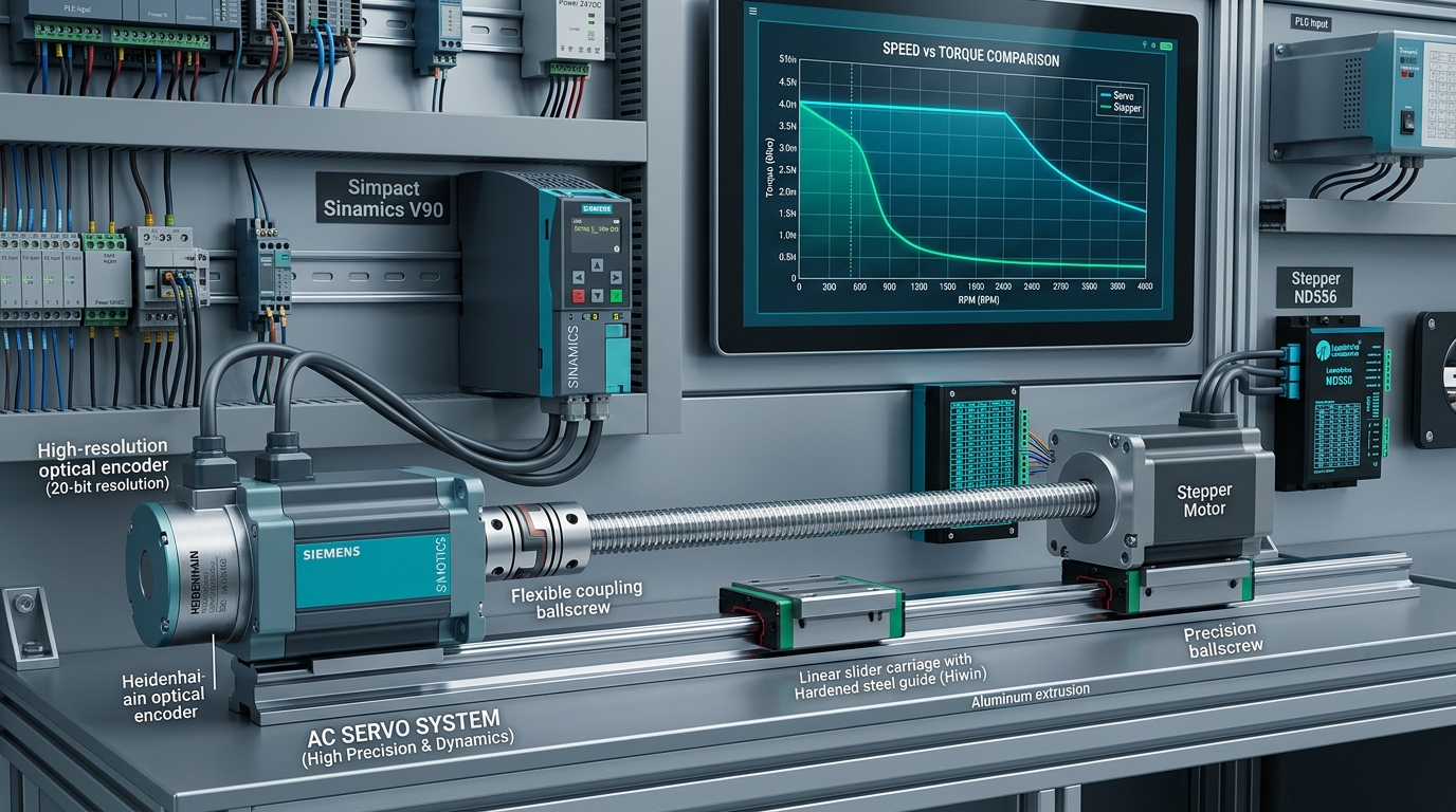 เปรียบเทียบ Stepper Motor vs Servo Motor - VR Automation